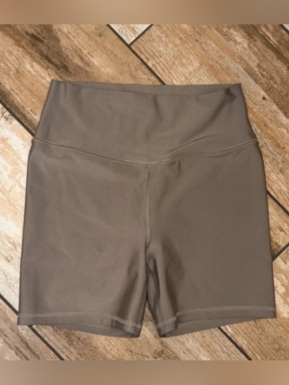 YPB Women's Bike Shorts in Taupe Gray/brown